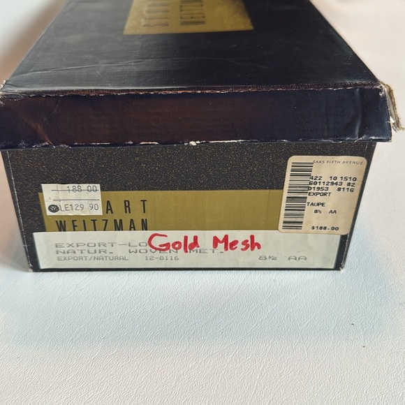 Stuart Weitzman Beige Woven Leather Pumps in 8.5 - Picture 9 of 9